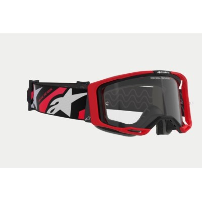 Masque Alpinestars Vision 8 Luar Red Noir ecran Clair 