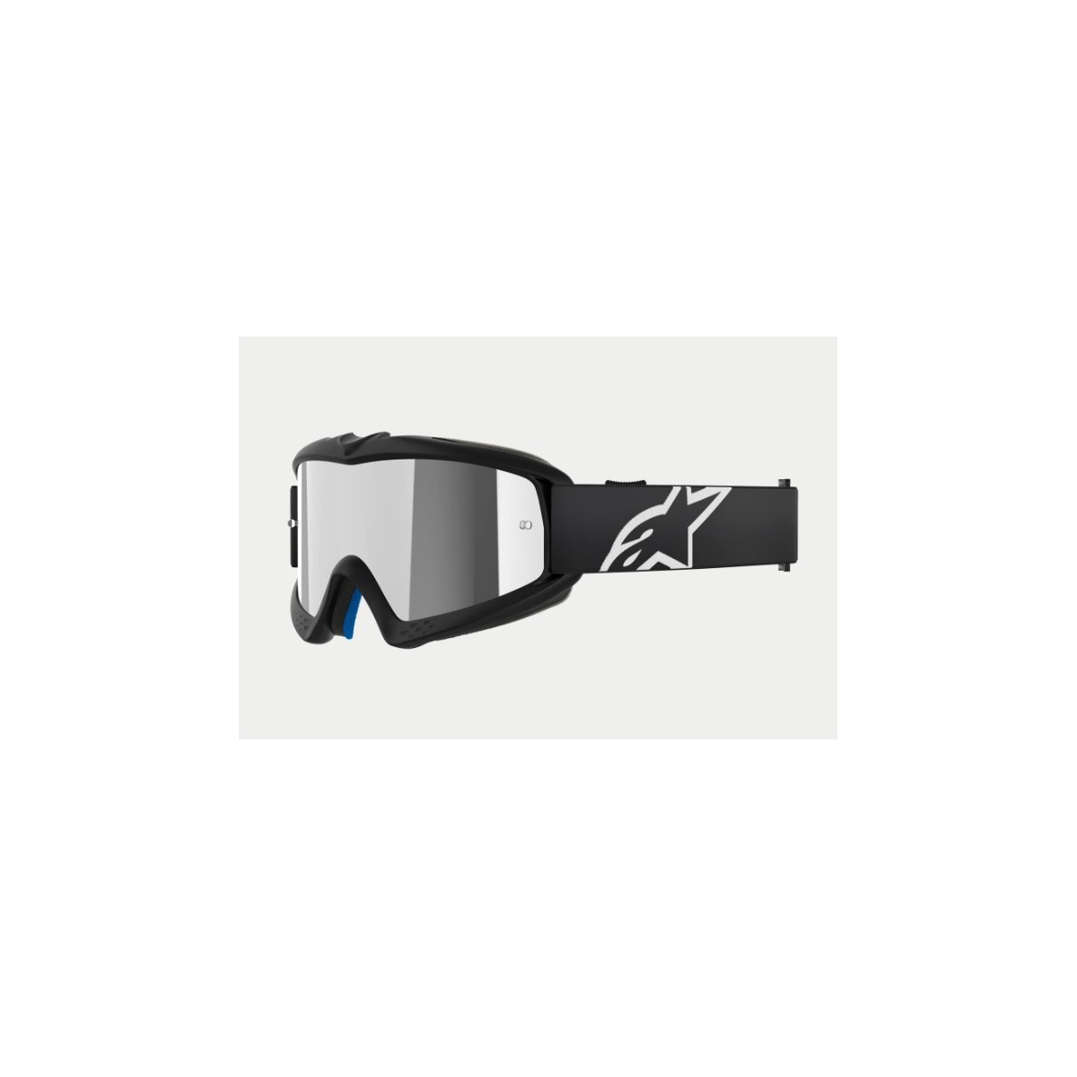 Masque Alpinestars enfant Vision Corp Noir ecran Argent 