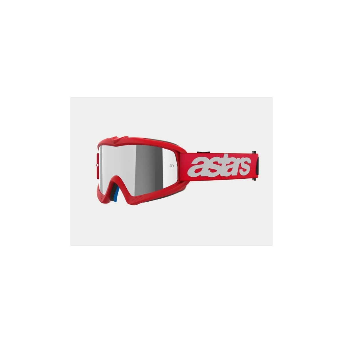 Masque Alpinestars enfant Vision Blaze Rouge ecran Argent 