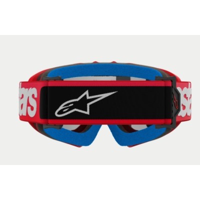 Masque Alpinestars enfant Vision Blaze Rouge ecran Argent 