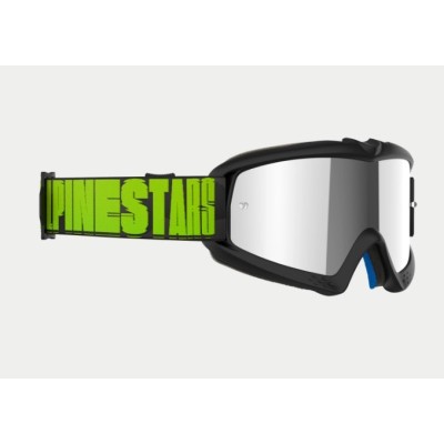 Masque Alpinestars enfant Vision Hollow Gris Jaune Fluo ecran Argent 