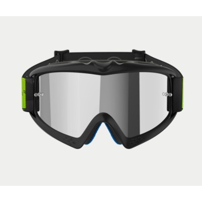 Masque Alpinestars enfant Vision Hollow Gris Jaune Fluo ecran Argent 