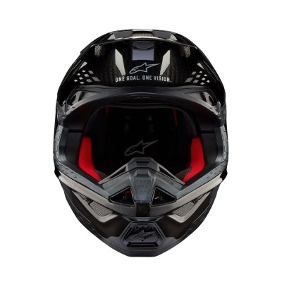 Casque Alpinestars Supertech M10 Solid Noir Brillant Carbone 