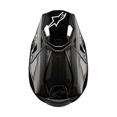 Casque Alpinestars Supertech M10 Solid Noir Brillant Carbone 