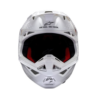 Casque Alpinestars Supertech M10 Solid Blanc Brillant  