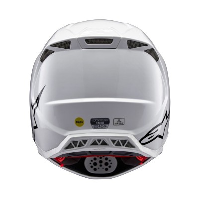 Casque Alpinestars Supertech M10 Solid Blanc Brillant  
