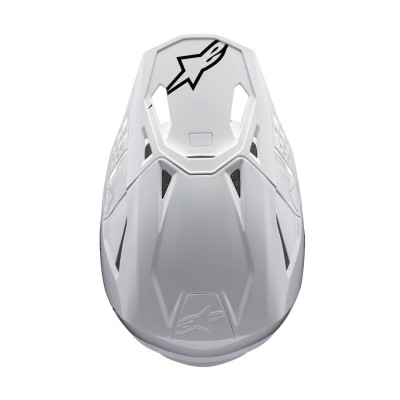 Casque Alpinestars Supertech M10 Solid Blanc Brillant  