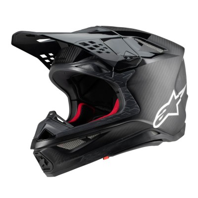 Casque Alpinestars Supertech M10 Fame Noir Carbone Matt & Brillant 