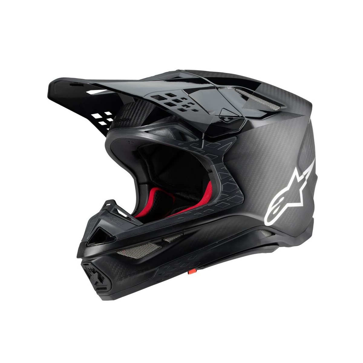 Casque Alpinestars Supertech M10 Fame Noir Carbone Matt & Brillant 