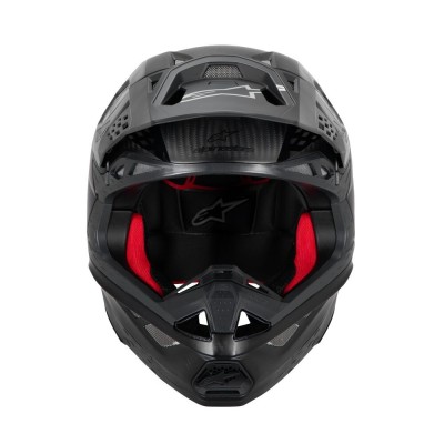 Casque Alpinestars Supertech M10 Fame Noir Carbone Matt & Brillant 