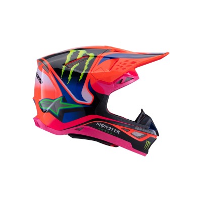 Casque Alpinestars Supertech M10 Deegan Monster Orange Fluo Violet Rose Fluo 