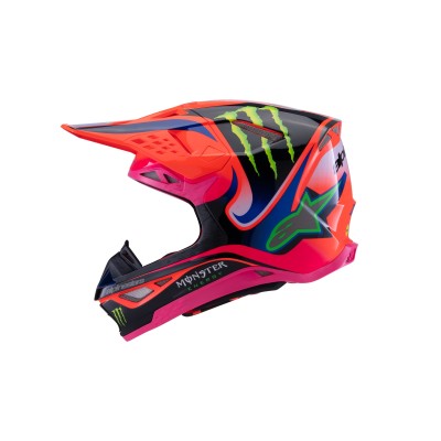 Casque Alpinestars Supertech M10 Deegan Monster Orange Fluo Violet Rose Fluo 