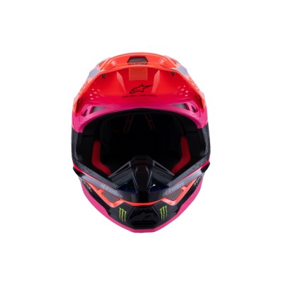 Casque Alpinestars Supertech M10 Deegan Monster Orange Fluo Violet Rose Fluo 