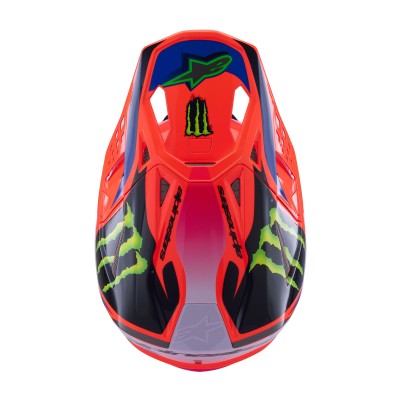 Casque Alpinestars Supertech M10 Deegan Monster Orange Fluo Violet Rose Fluo 