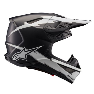 Casque Alpinestars Supertech M10 Ampress Noir Blanc Matt 