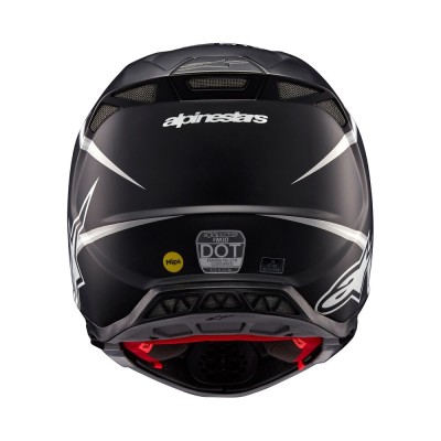 Casque Alpinestars Supertech M10 Ampress Noir Blanc Matt 