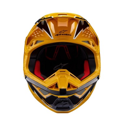 Casque Alpinestars Supertech M10 Ampress Noir Jaune Brillant 
