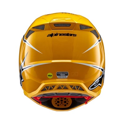 Casque Alpinestars Supertech M10 Ampress Noir Jaune Brillant 