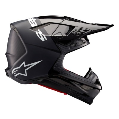 Casque Alpinestars Supertech M10 Flood Noir Gris Foncé Matt & Brillant 