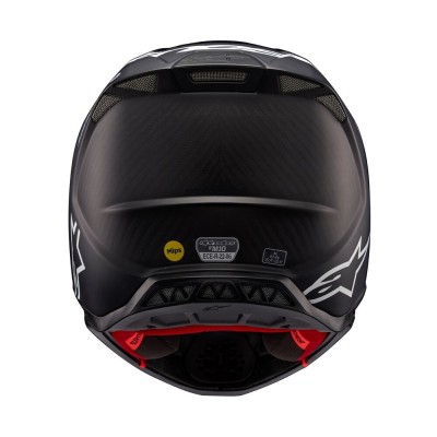 Casque Alpinestars Supertech M10 Flood Noir Gris Foncé Matt & Brillant 