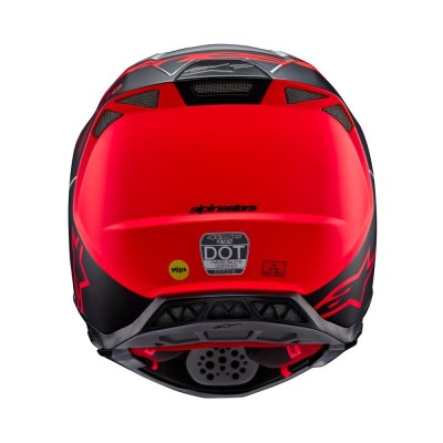 Casque Alpinestars Supertech M10 Flood Argent Noir Orange Fluo Matt & Brillant 