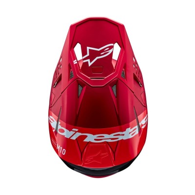 Casque Alpinestars Supertech M10 Flood Rouge Fluo Rouge Matt & Brillant 