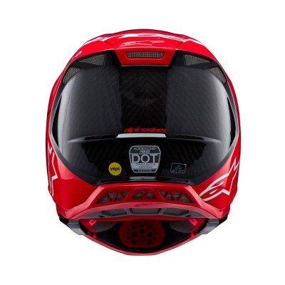 Casque Alpinestars Supertech M10 Flood Rouge Fluo Rouge Matt & Brillant 