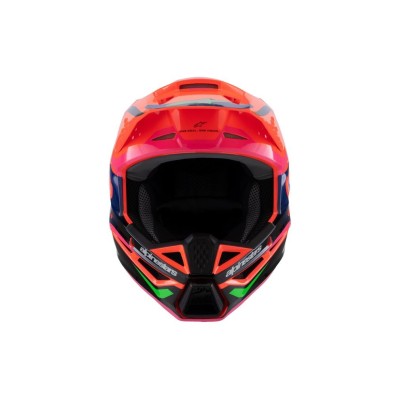 Casque enfant Alpinestars S-M3 Deegan Orange Fluo Violet Rose Fluo 