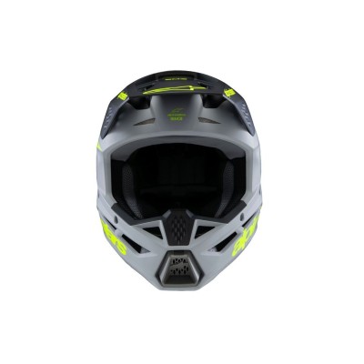 Casque enfant Alpinestars S-M3 Radium Gris Noir Jaune Fluo Matt 