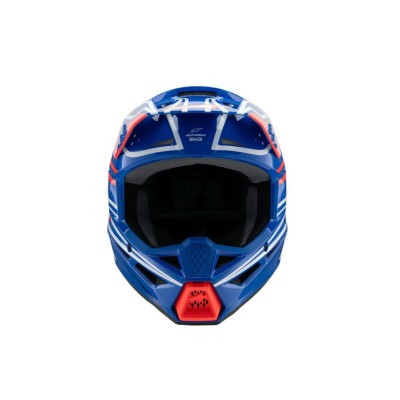 Casque enfant Alpinestars S-M3 Wurx Blue Rouge Blanc Noir Brillant 