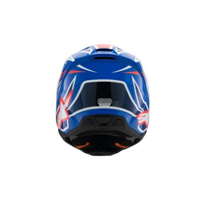 Casque enfant Alpinestars S-M3 Wurx Blue Rouge Blanc Noir Brillant 