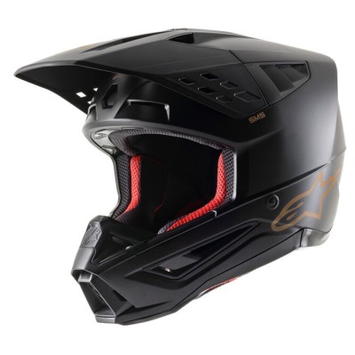 Casque Alpinestars S-M5 Solid Noir Marron Matt 