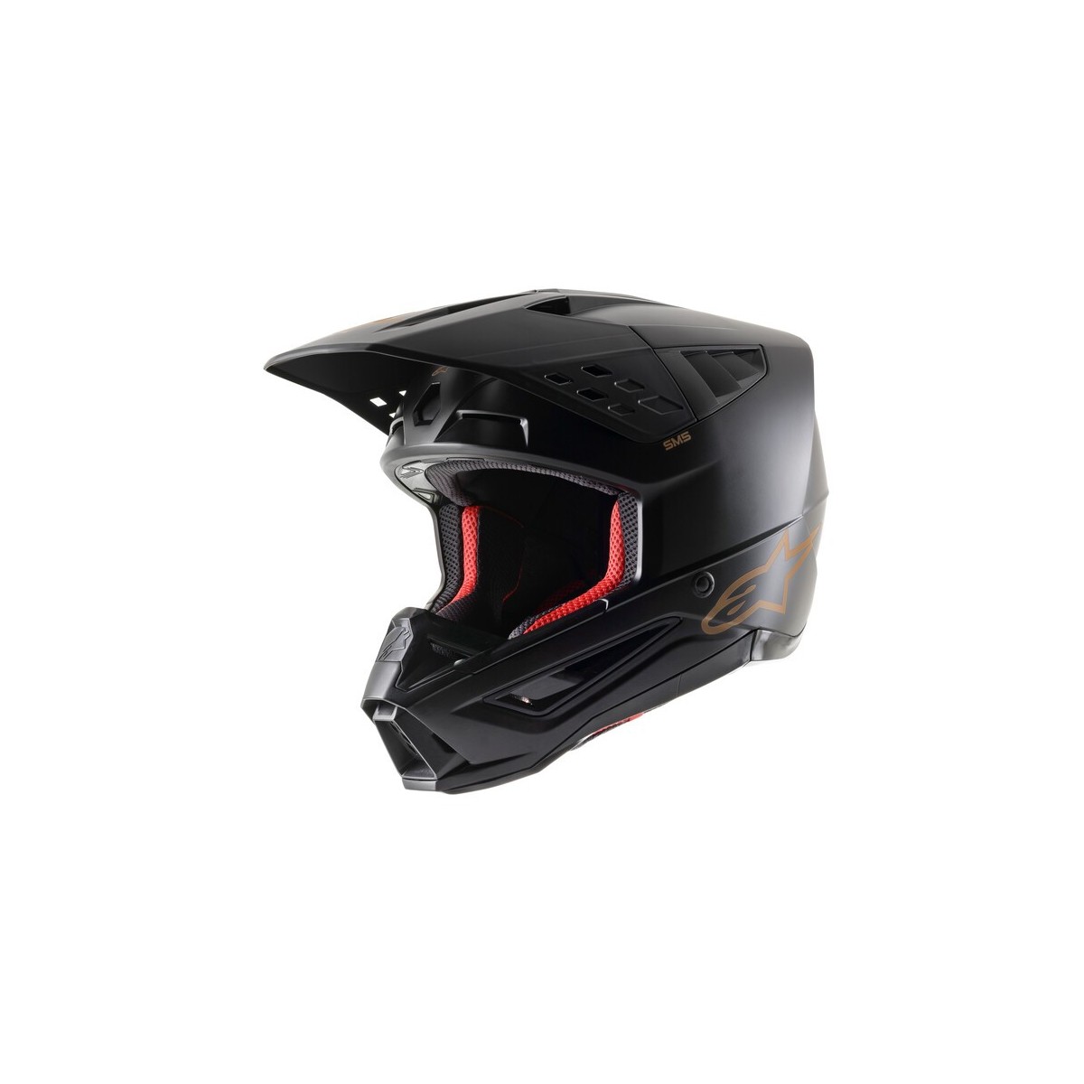 Casque Alpinestars S-M5 Solid Noir Marron Matt 