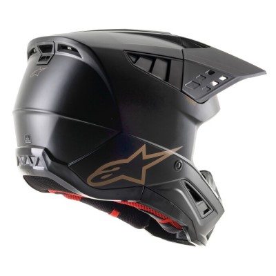 Casque Alpinestars S-M5 Solid Noir Marron Matt 