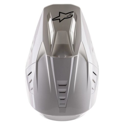 Casque Alpinestars S-M5 Solid Blanc Brillant 