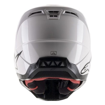Casque Alpinestars S-M5 Solid Blanc Brillant 
