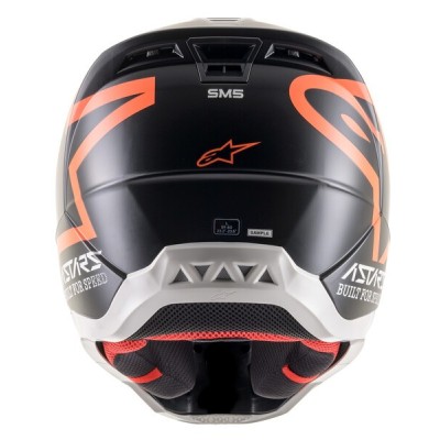 Casque Alpinestars S-M5 Compass Noir Orange Fluo Matt 
