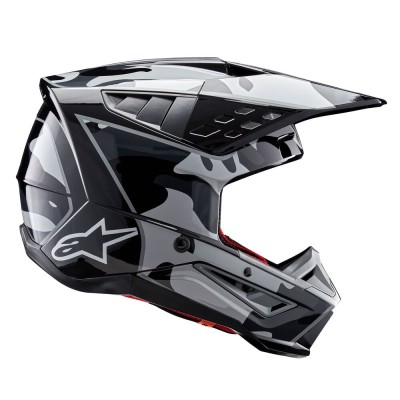 Casque Alpinestars S-M5 Rover 2 Noir Argent Brillant 