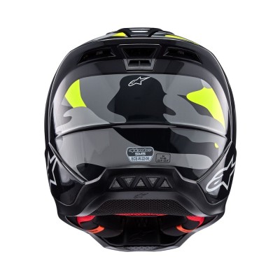 Casque Alpinestars S-M5 Rover 2 Gris Clair Jaune Fluo Brillant 