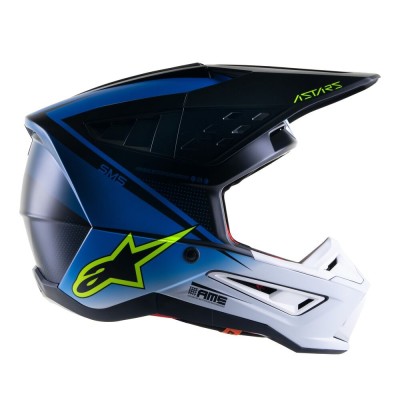 Casque Alpinestars S-M5 Rayon Bleu UCLA Blanc Matt 