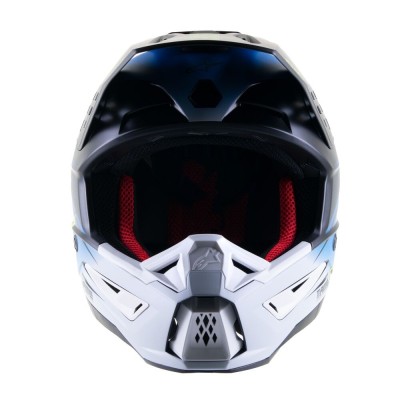Casque Alpinestars S-M5 Rayon Bleu UCLA Blanc Matt 
