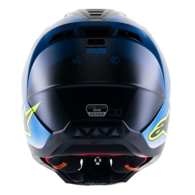 Casque Alpinestars S-M5 Rayon Bleu UCLA Blanc Matt 