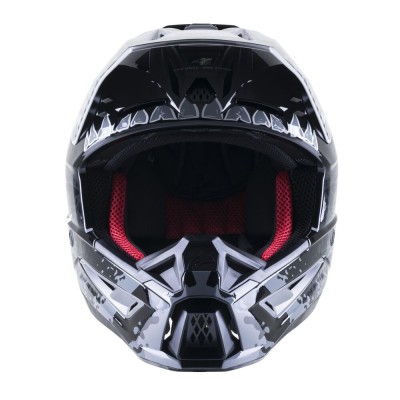 Casque Alpinestars S-M5 Solar Flare Noir Gris Or Brillant 