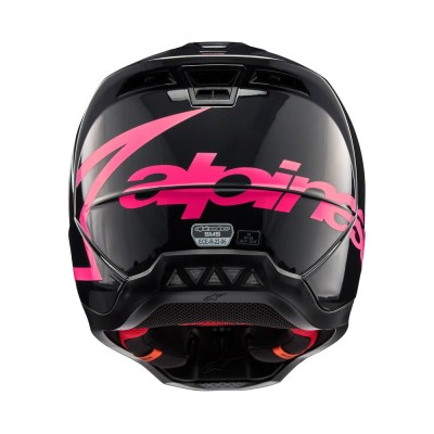 Casque Alpinestars S-M5 Corp Noir Rose Diva Brillant 