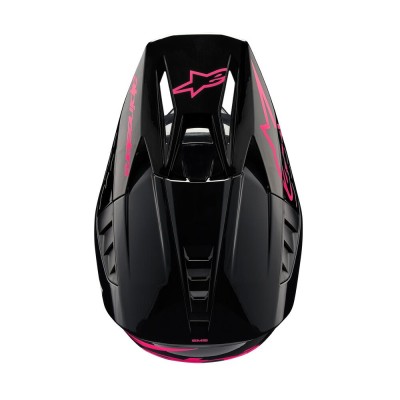 Casque Alpinestars S-M5 Corp Noir Rose Diva Brillant 
