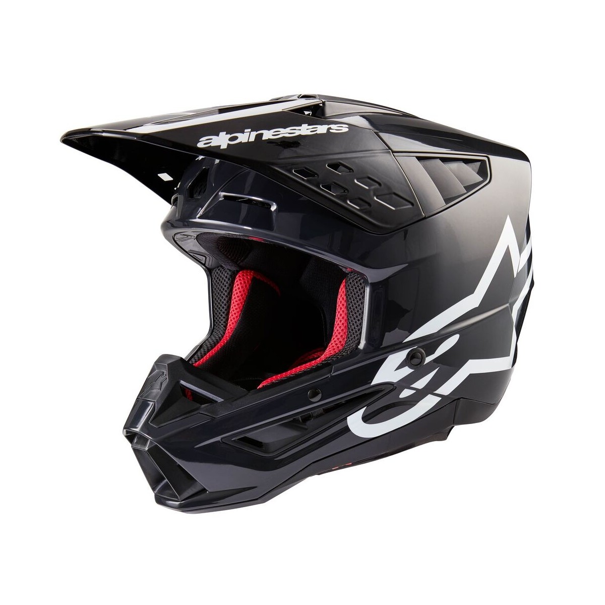 Casque Alpinestars S-M5 Corp Gris Foncé Brillant 