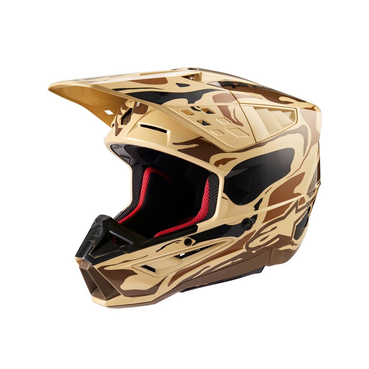 Casque Alpinestars S-M5 Mineral Marron Foncé Kangourou Matt 