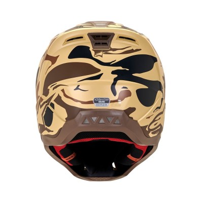 Casque Alpinestars S-M5 Mineral Marron Foncé Kangourou Matt 