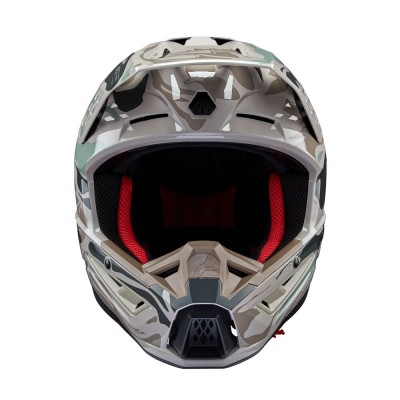 Casque Alpinestars S-M5 Mineral Gris Vert Celeste Brillant 