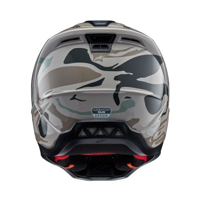 Casque Alpinestars S-M5 Mineral Gris Vert Celeste Brillant 